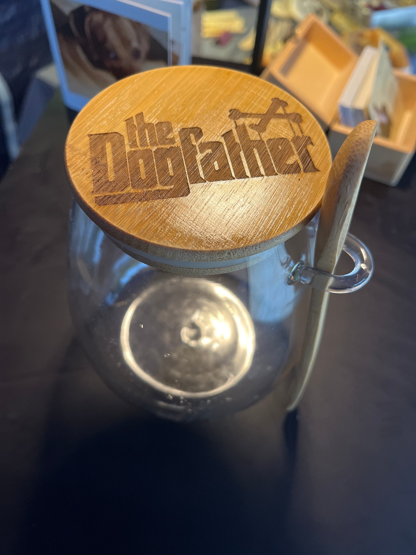 Leckerlieglas „Dogfather“